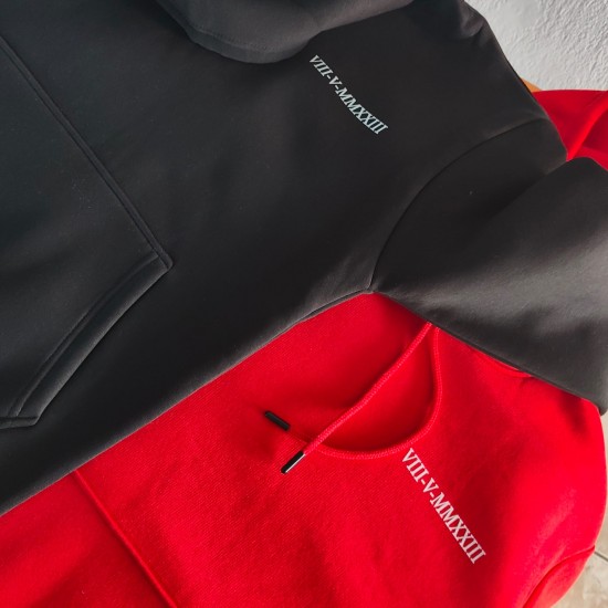 Romen Rakamlı Kombin Çift Sweatshirt Romen Rakamlı Kombin Çift Sweatshirt