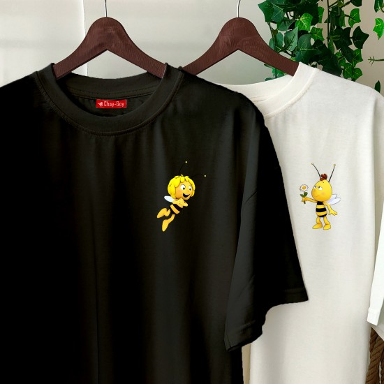2 Adet Çizgifilm Tasarımlı Tshirt 2 Adet Çizgifilm Tasarımlı Tshirt