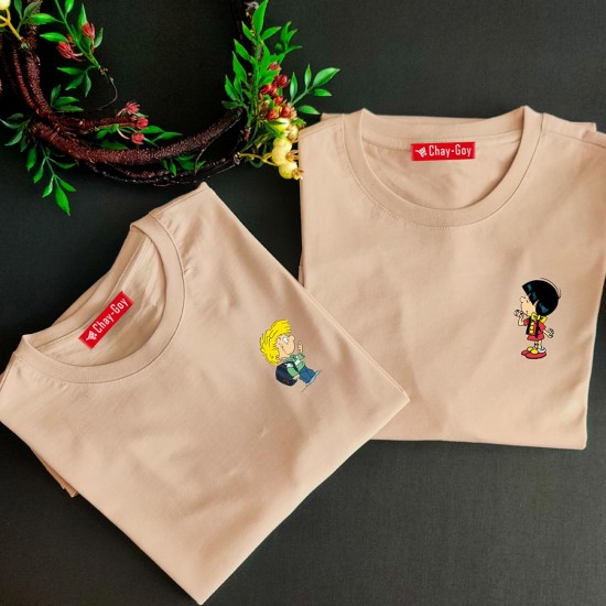 2 Adet Çizgifilm Tasarımlı Tshirt 2 Adet Çizgifilm Tasarımlı Tshirt