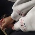 2 Adet Kol Baskılı İçi Polar 0 Yaka Sweatshirt
