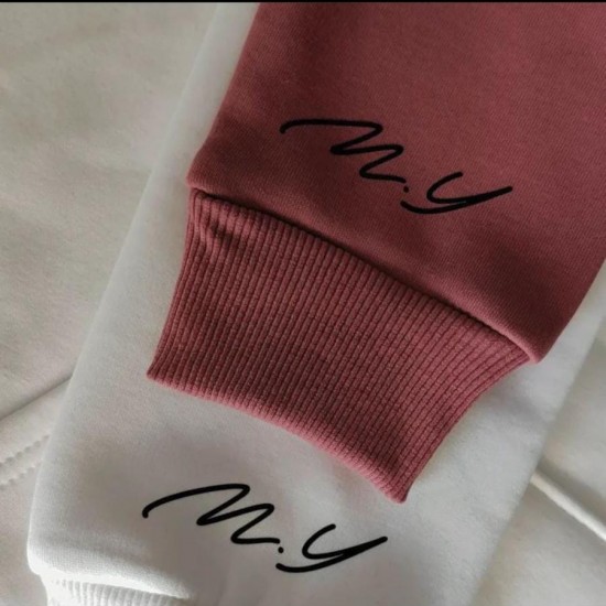 2 Adet Kol Baskılı İçi Polar Kapşonlu Sweatshirt 2 Adet Kol Baskılı İçi Polar Kapşonlu Sweatshirt