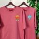 2 Adet Çizgifilm Tasarımlı Tshirt - Oversize 2 Adet Çizgifilm Tasarımlı Tshirt - Oversize