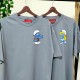 2 Adet Şirinler Tasarımlı Oversize Tshirt 2 Adet Şirinler Tasarımlı Oversize Tshirt
