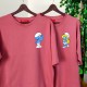 2 Adet Şirinler Tasarımlı Oversize Tshirt 2 Adet Şirinler Tasarımlı Oversize Tshirt