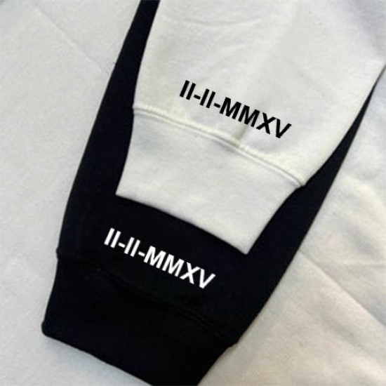 2 Adet Kol Baskılı İçi Polar Kapşonlu Sweatshirt 2 Adet Kol Baskılı İçi Polar Kapşonlu Sweatshirt