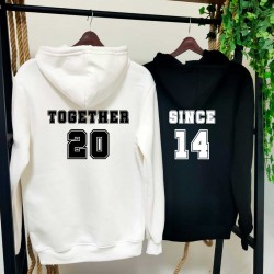 2 Adet TOGETHER-SINCE İçi Polar Kapşonlu Sweatshirt 2 Adet TOGETHER-SINCE İçi Polar Kapşonlu Sweatshirt