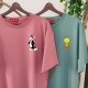 2 Adet Çizgifilm Tasarımlı Tshirt - Oversize 2 Adet Çizgifilm Tasarımlı Tshirt - Oversize