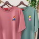 2 Adet Çizgifilm Tasarımlı Tshirt - Oversize 2 Adet Çizgifilm Tasarımlı Tshirt - Oversize