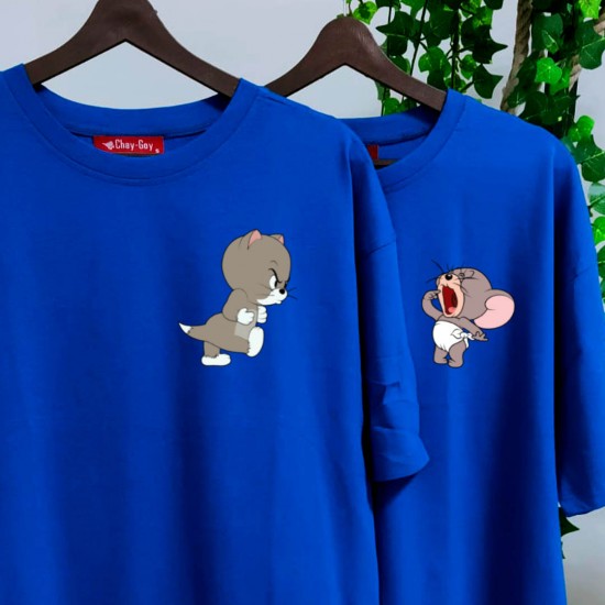2 Adet Çizgifilm Tasarımlı Tshirt - Oversize 2 Adet Çizgifilm Tasarımlı Tshirt - Oversize