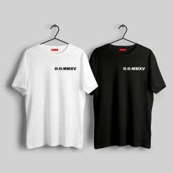 2 Adet Romen Rakamı Tarih Baskılı Tshirt 2 Adet Romen Rakamı Tarih Baskılı Tshirt