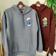 2 Adet ŞİRİNLER İçi Polar Kapşonlu Sweatshirt - Oversize 2 Adet ŞİRİNLER İçi Polar Kapşonlu Sweatshirt - Oversize