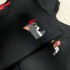 2 Adet Çizgifilm Karakterli İçi Polar 0 Yaka Sweatshirt