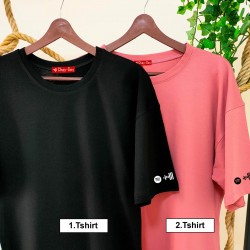 2 Adet Spotify Kodlu Kol Baskılı Oversize Tshirt 2 Adet Spotify Kodlu Kol Baskılı Oversize Tshirt