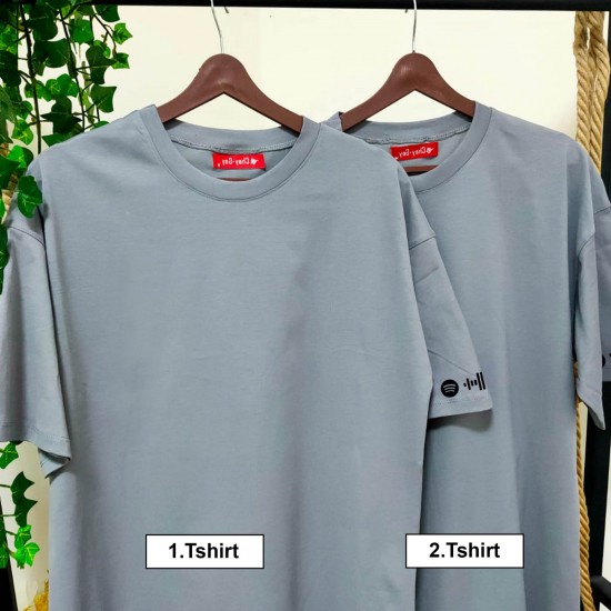 2 Adet Spotify Kodlu Kol Baskılı Oversize Tshirt 2 Adet Spotify Kodlu Kol Baskılı Oversize Tshirt