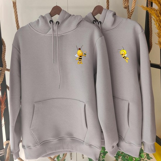 2 Adet Çizgifilm Tasarımlı Kapşonlu Sweatshirt Hoodie 2 Adet Çizgifilm Tasarımlı Kapşonlu Sweatshirt Hoodie