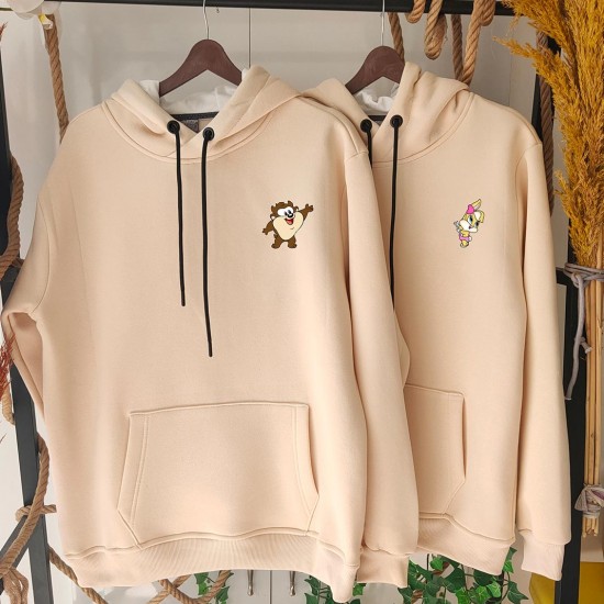 2 Adet Çizgifilm Tasarımlı Kapşonlu Sweatshirt Hoodie 2 Adet Çizgifilm Tasarımlı Kapşonlu Sweatshirt Hoodie