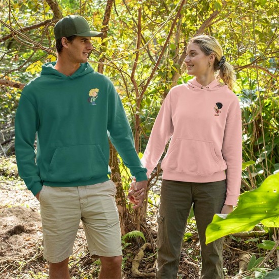 2 Adet Çizgifilm Tasarımlı Kapşonlu Sweatshirt Hoodie 2 Adet Çizgifilm Tasarımlı Kapşonlu Sweatshirt Hoodie