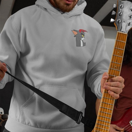 2 Adet Çizgifilm Tasarımlı  Kapşonlu Sweatshirt Hoodie